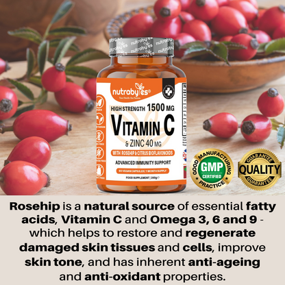 Rose hip ingredient information for NUTRABYTES Vitamin C and Zinc capsules
