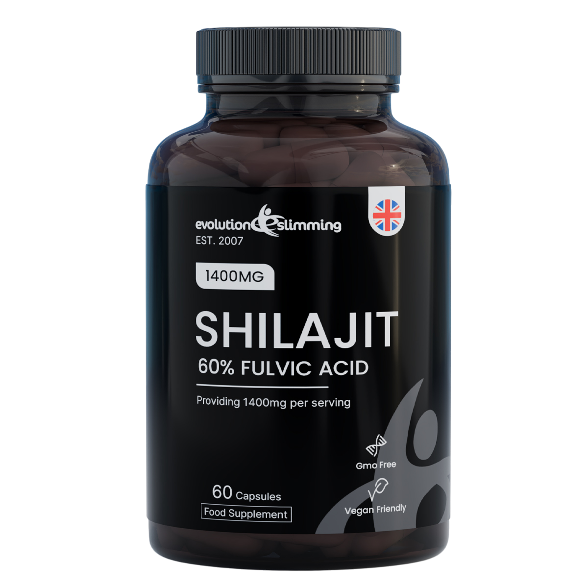 Shilajit 1400mg with 60% Fulvic Acid Capsules
