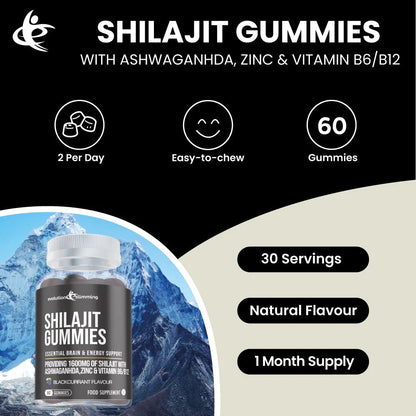 Shilajit Gummies with Ashwagandha – Shilajit Gummies with Ashwagandha Evolution Slimming product graphic