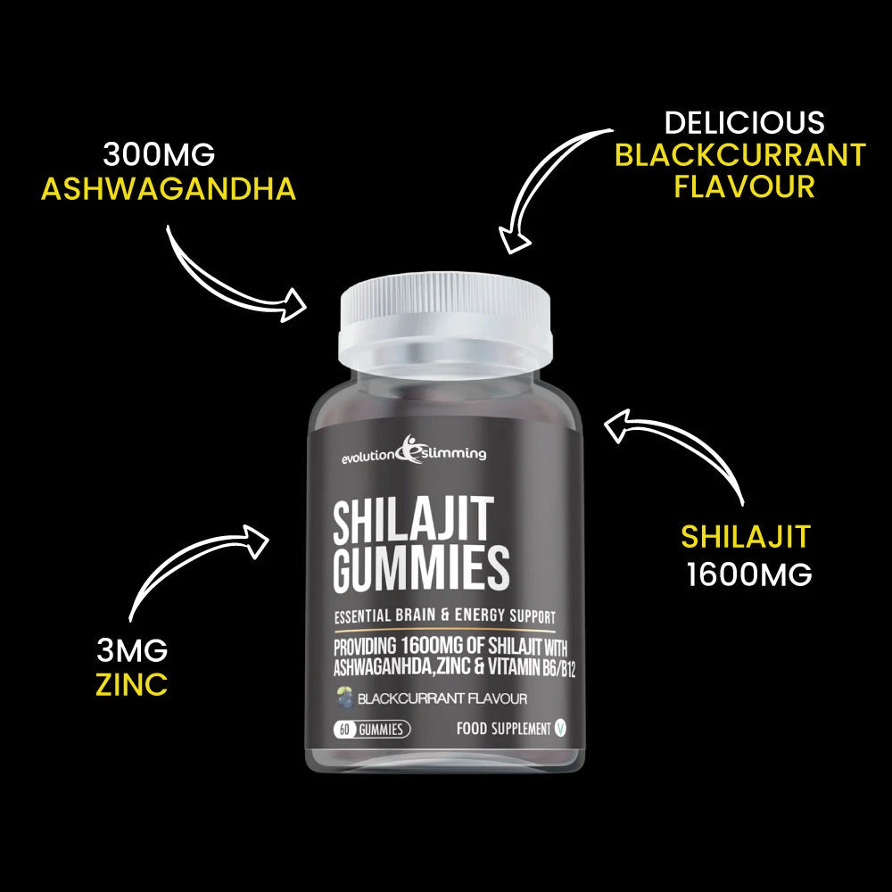 Shilajit Gummies with Ashwagandha – Shilajit Gummies with Ashwagandha Evolution Slimming product graphic