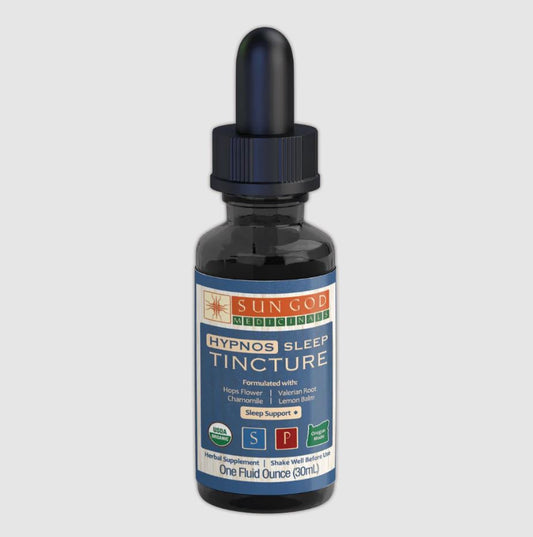 Sun God Medicinals Hypnos Sleep Organic Herbal Tincture – 30ml