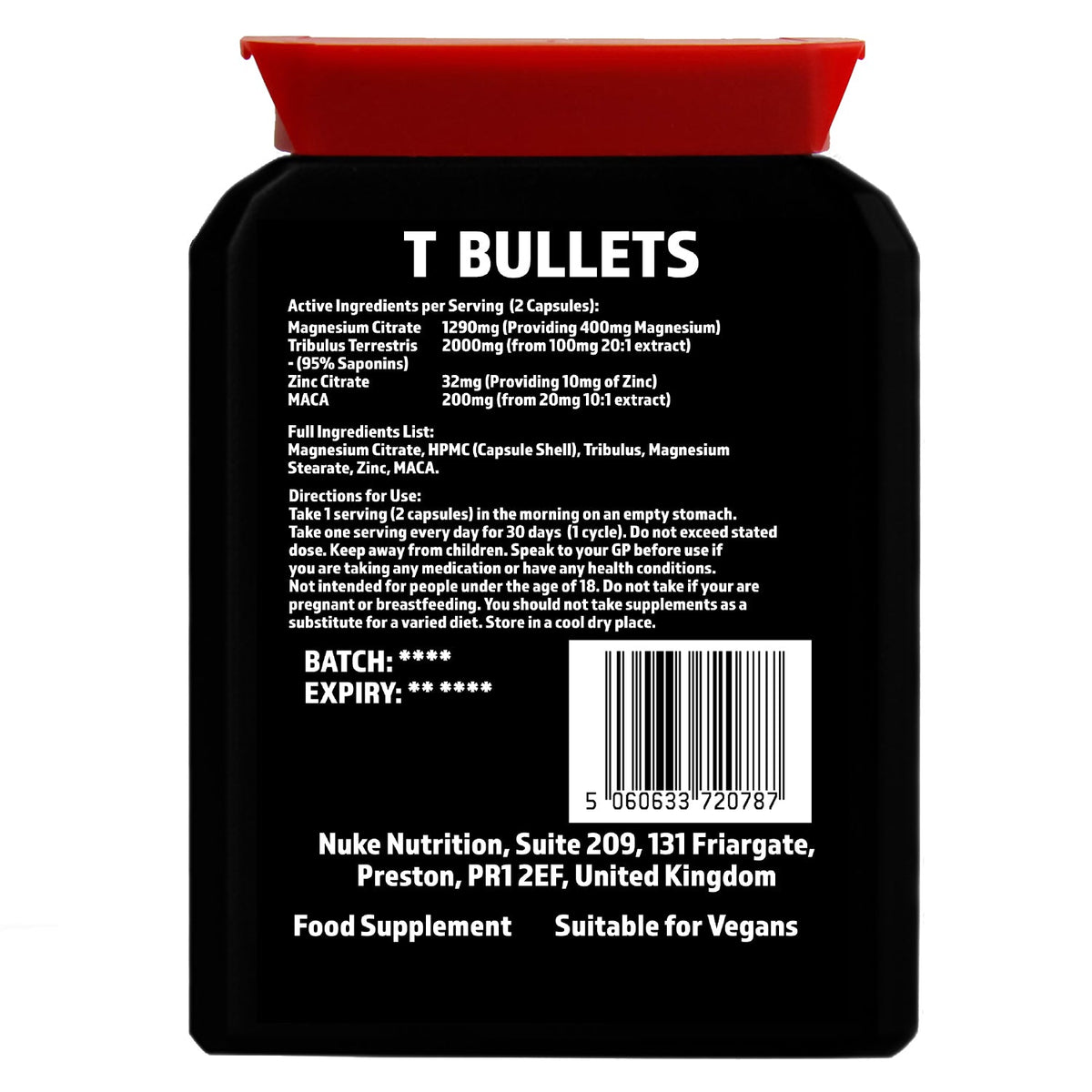 Nuke Nutrition T Bullets Capsules – product image 2