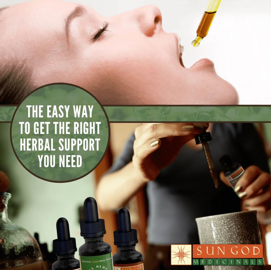 Sun God Medicinals Aja Tension Organic Herbal Tincture – 30ml