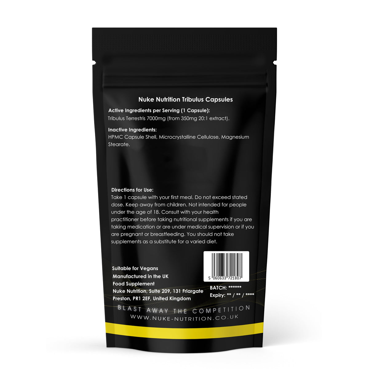 Nuke Nutrition Men’s Supplement Bundle – Test Rage XL, Tribulus & ZMA – product image 3