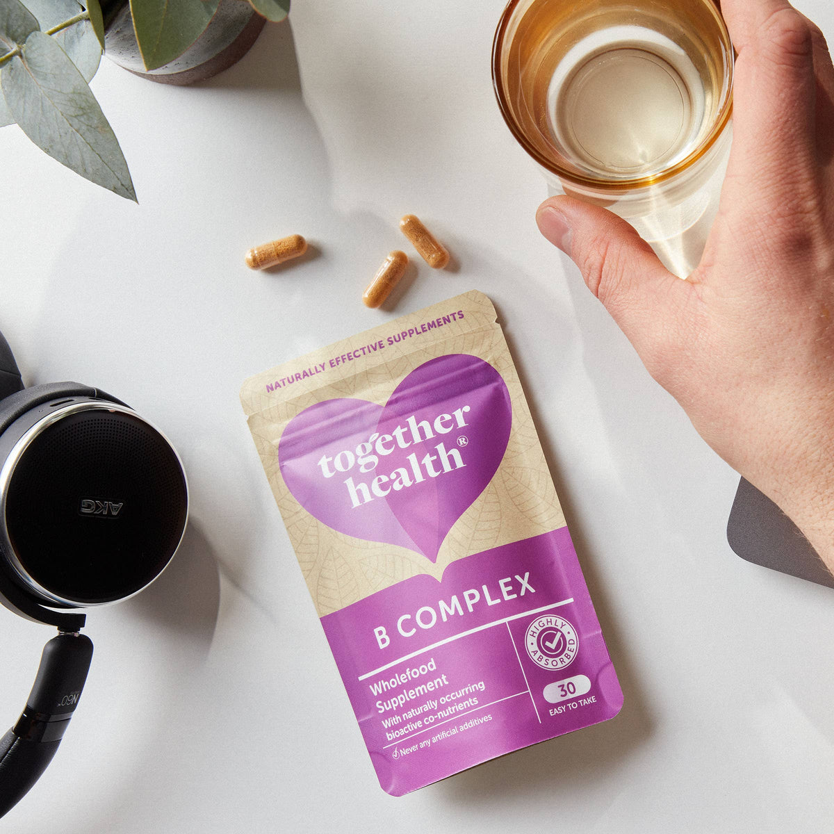 Together Health Food-Based B-Complex – 30 Capsules – product image 6