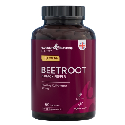 Evolution Slimming Beetroot and Black Pepper 10,170mg bottle with 60 capsules