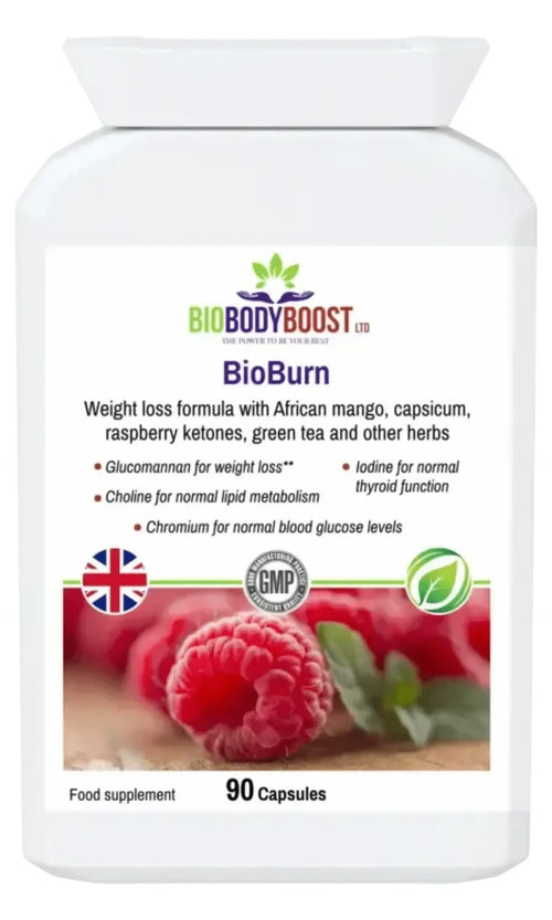 BioBodyBoost BioBurn Glucomannan Complex – 90 Capsules – product packaging, view 1