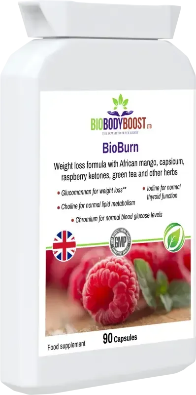 BioBodyBoost BioBurn Glucomannan Complex – 90 Capsules – product packaging, view 6