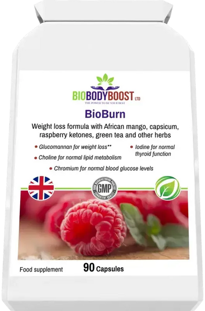 BioBodyBoost BioBurn Glucomannan Complex – 90 Capsules – product packaging, view 5