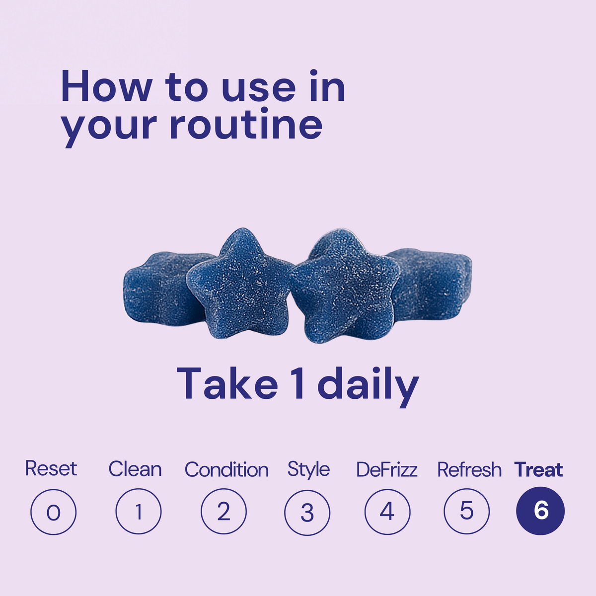 Grow + Glow hair gummies daily-use guide: take one gummy daily