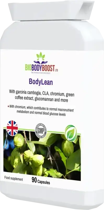 BioBodyBoost BodyLean Garcinia Cambogia Complex – 90 Capsules – product packaging, view 3