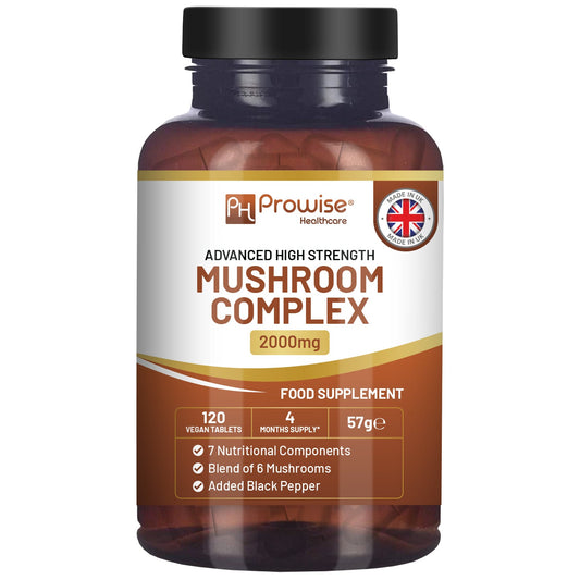Prowise Advanced Mushroom Complex – 120 Tablets – front of 120-tablet pack