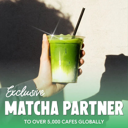 PerfectTed Ceremonial Grade Matcha – 30g Pouch – iced matcha in a glass