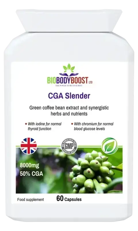 BioBodyBoost CGA Slender Green Coffee Complex – 60 Capsules – product packaging, view 1