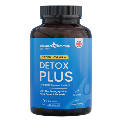 Evolution Slimming Detox Plus herbal digestive support capsules bottle