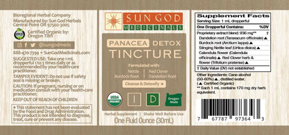 Sun God Medicinals Panacea Botanical Blend Organic Herbal Tincture – 30ml