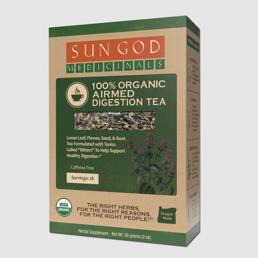 Sun God Medicinals Airmed Digestion Organic Herbal Tea – 56g