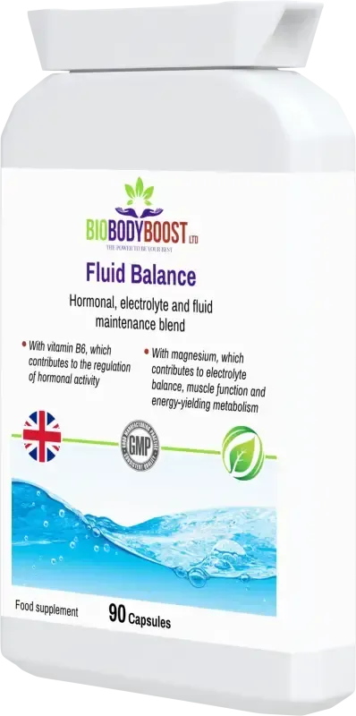 BioBodyBoost Fluid Balance Botanical & Magnesium Blend – 90 Capsules – product packaging, view 3