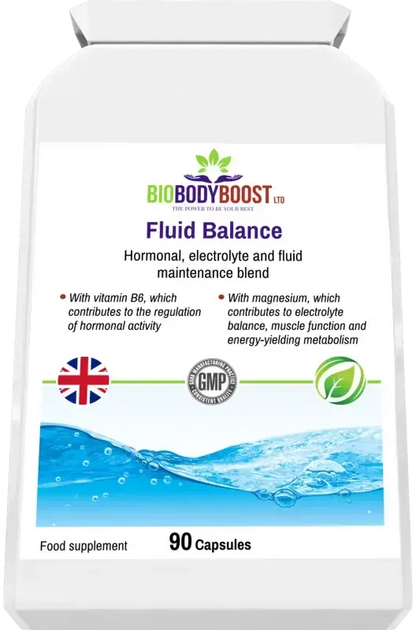 BioBodyBoost Fluid Balance Botanical & Magnesium Blend – 90 Capsules – product packaging, view 6