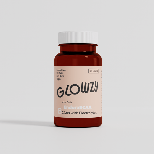 Glowzy EnduraBCAA – 120 Tablets – tablet bottle