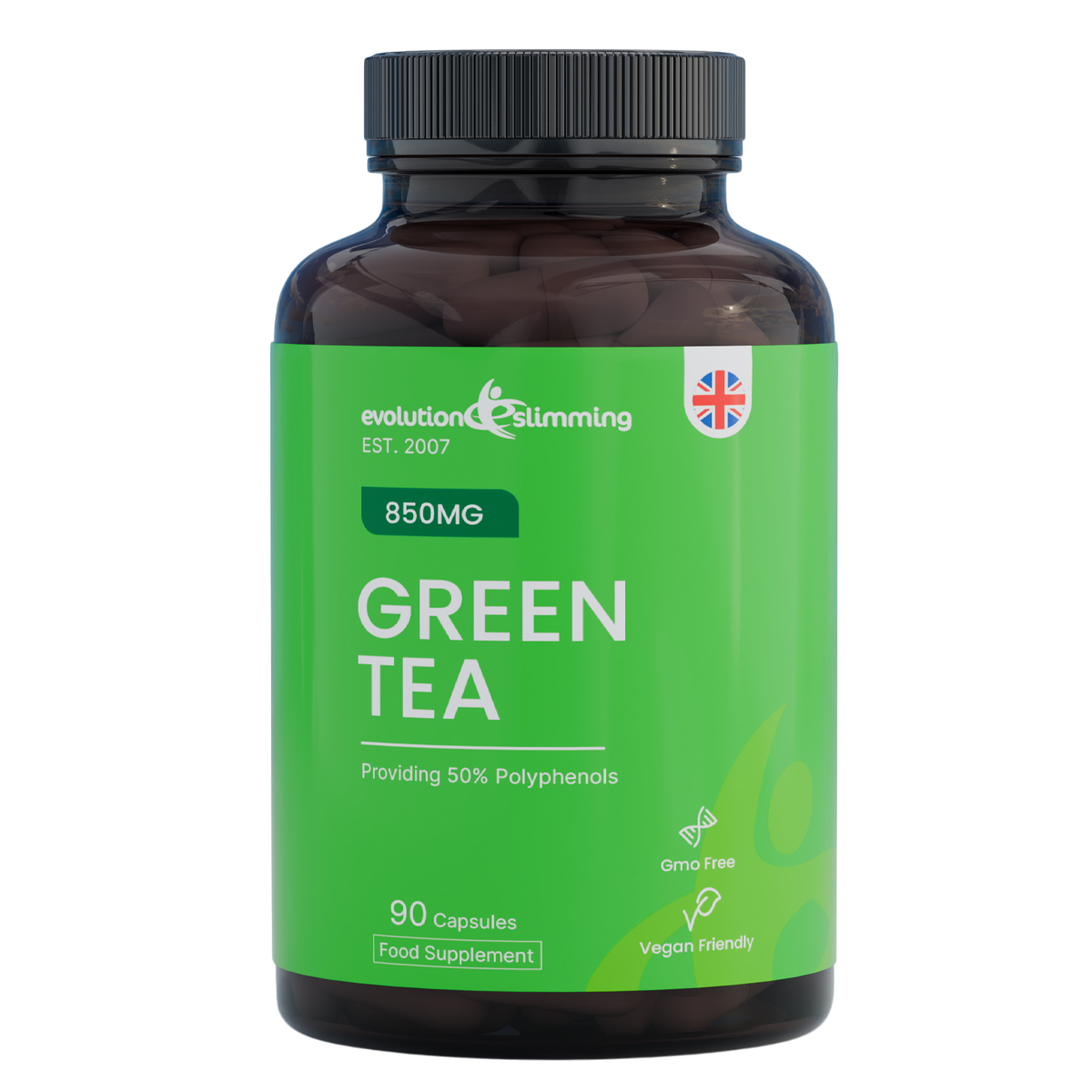 Evolution Slimming Green Tea Extract 850mg capsules bottle