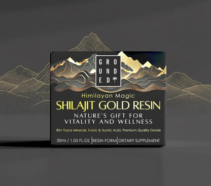 Grounded Himalayan Magic Shilajit Gold Resin – 30ml – 30ml resin carton