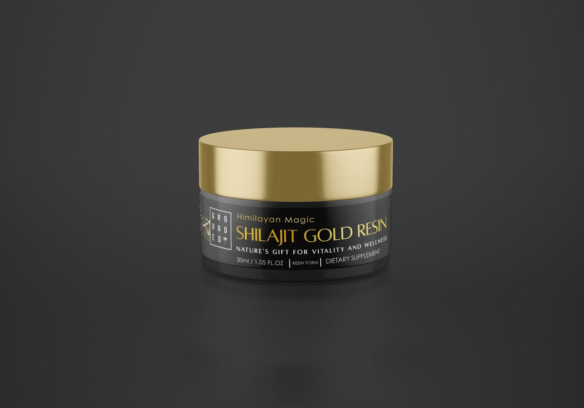 Grounded Himalayan Magic Shilajit Gold Resin – 30ml – shilajit resin jar