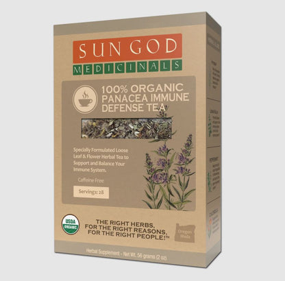 Sun God Medicinals Panacea Immune Defense Organic Herbal Tea – 56g