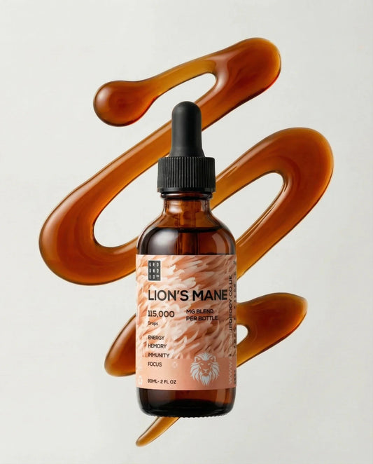 Grounded Lion’s Mane Mushroom Drops – 60ml – 60ml dropper bottle