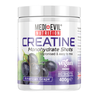 Creatine Monohydrate Shots 400g in American Grape flavour