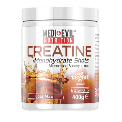 Creatine Monohydrate Shots 400g in Cola Max flavour