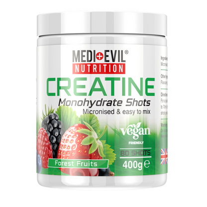 Creatine Monohydrate Shots 400g in Forest Fruits flavour
