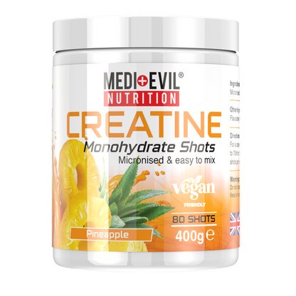 Creatine Monohydrate Shots 400g in Pineapple flavour