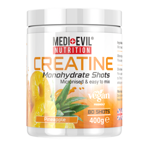Creatine Monohydrate Shots 400g in Pineapple flavour
