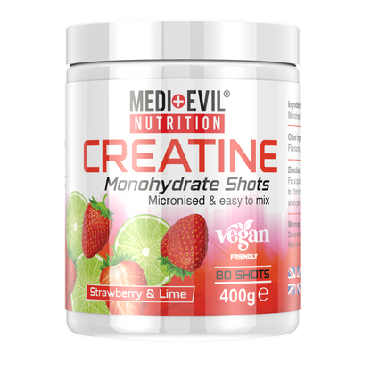 Creatine Monohydrate Shots 400g in Strawberry and Lime flavour