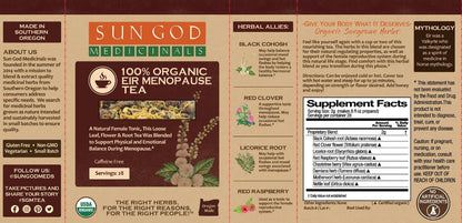 Sun God Medicinals Eir Menopause Organic Herbal Tea – 56g