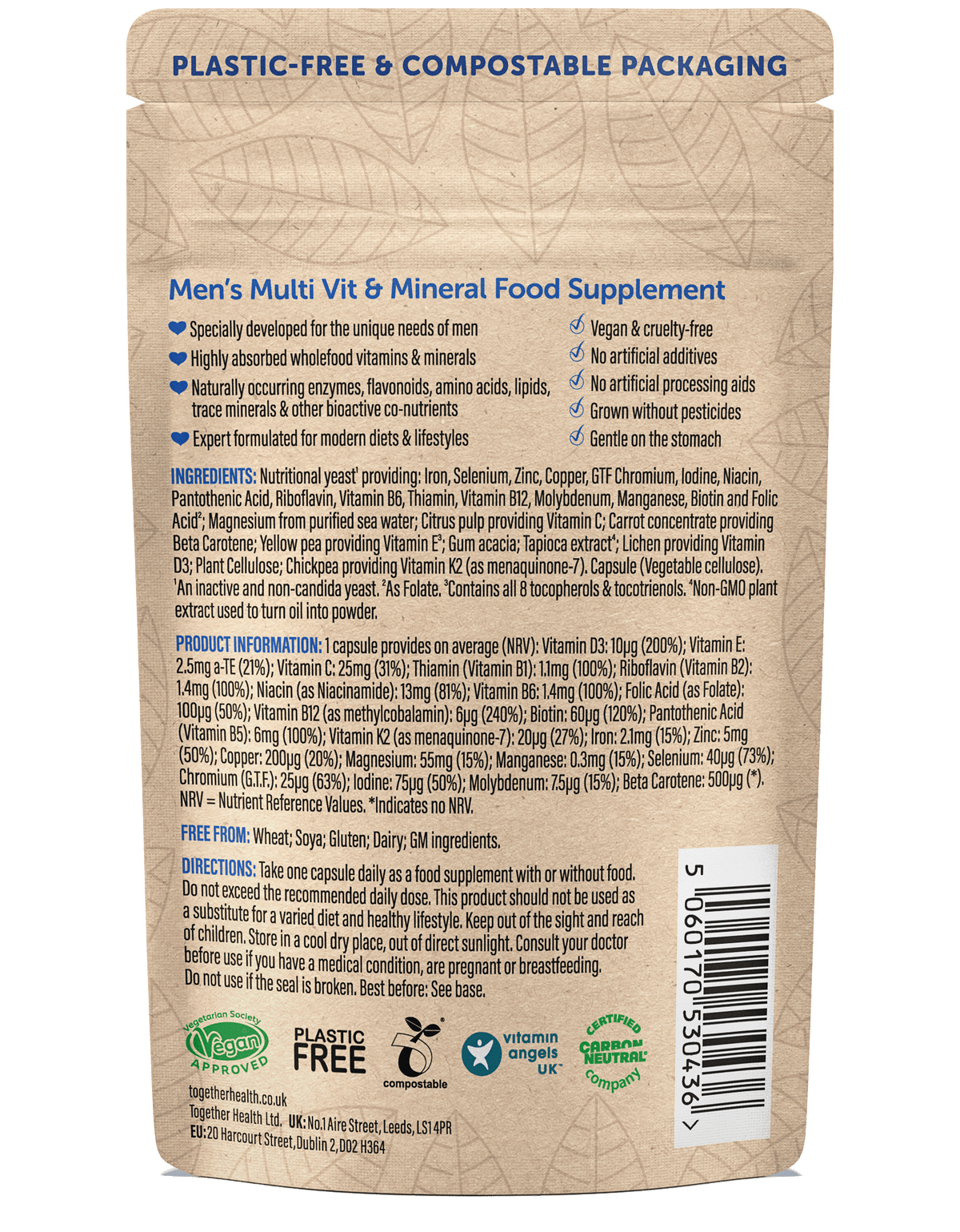 Together Health Men’s Multivitamin & Mineral – 30 Capsules – product image 2