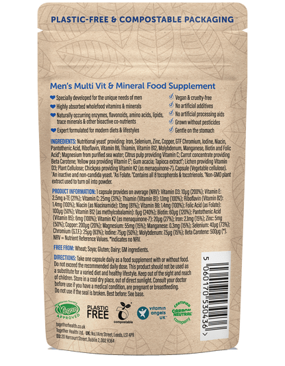 Together Health Men’s Multivitamin & Mineral – 30 Capsules – product image 2