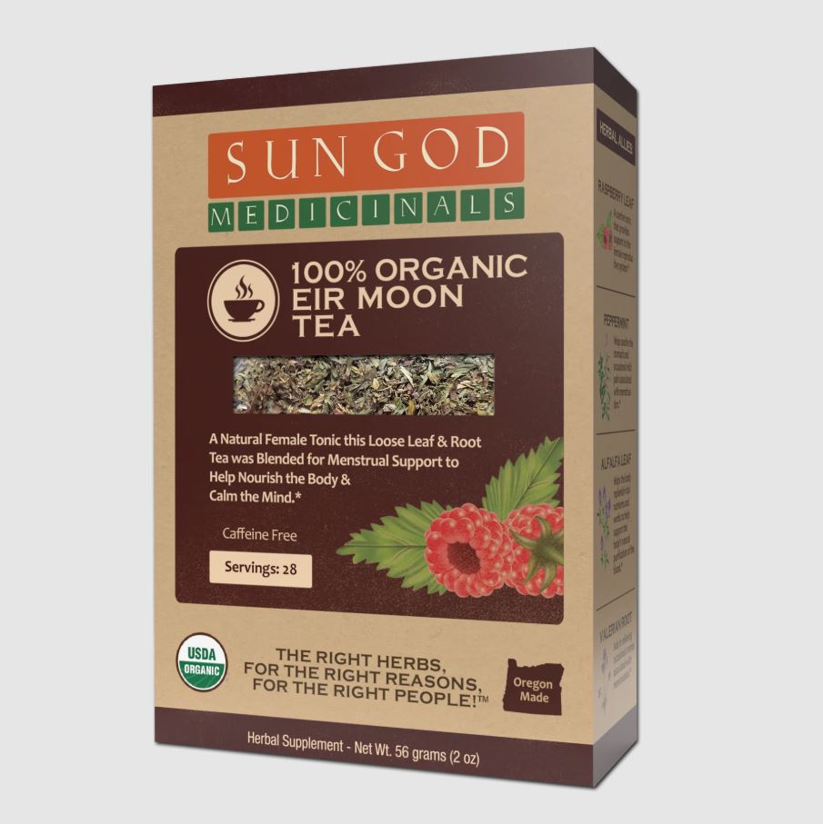 Sun God Medicinals Eir Moon Organic Herbal Tea – 56g