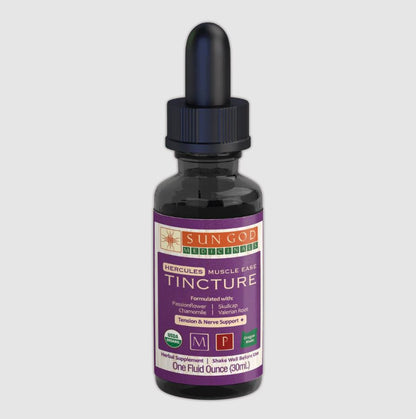 Sun God Medicinals Hercules Muscle Ease Organic Herbal Tincture – 30ml