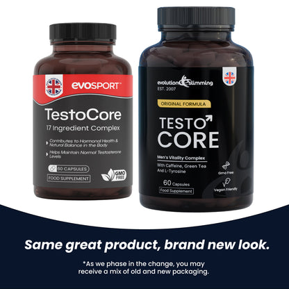 TestoCore 17-Ingredient Men’s Wellness Complex – updated product packaging