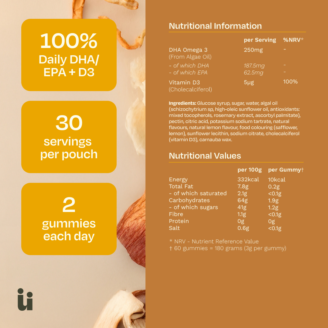 FeelGüd Omega-3 Gummies – ingredients nutrition and serving instructions