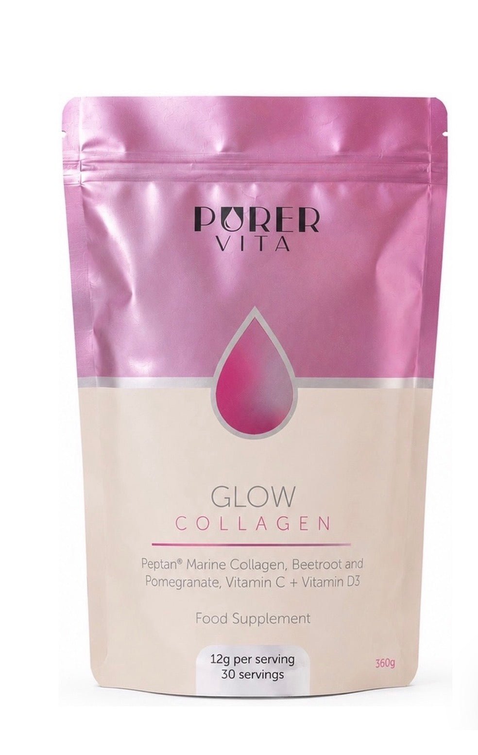 BePurer Purer Glow – Marine Collagen Powder – product packaging