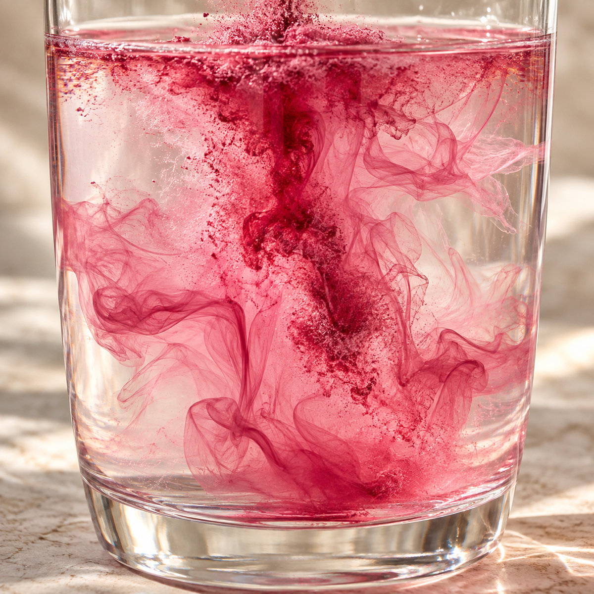 Raw Beauty Lab Vegan Collagen Booster – powder mixing into water