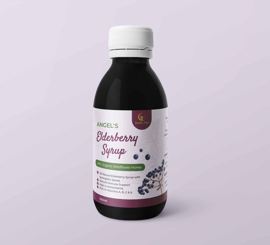 Angel’s Elderberry Syrup – Honey or Molasses