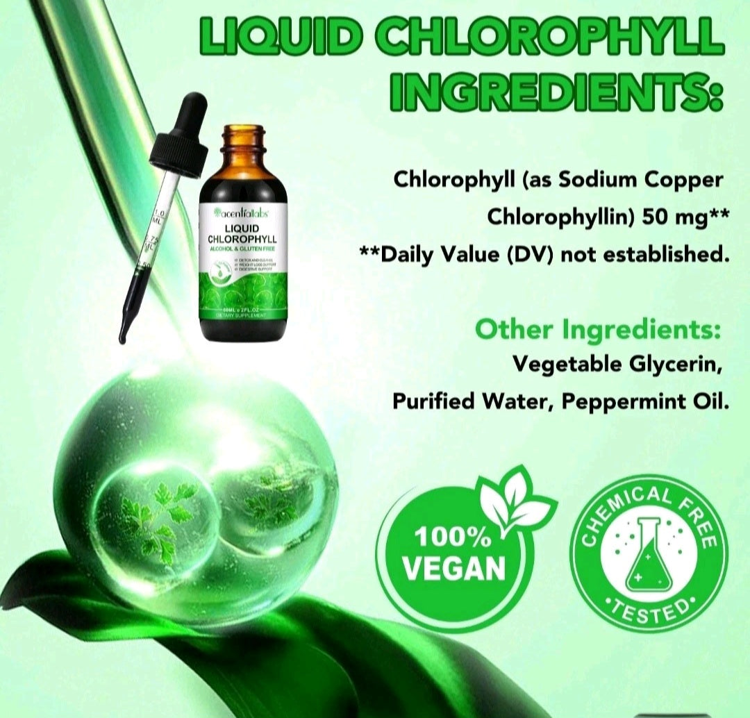 Liquid Chlorophyll Drops – Detox & Freshness Support