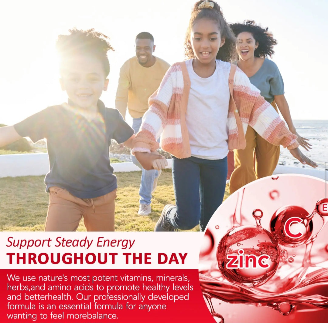 Family enjoying outdoor activity with Blood Sugar Complex wellness supplement promoting balanced energy and daily vitality support