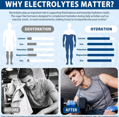 Electrolyte Drink Mix Powder Sachets Sugar Free Hydration Support