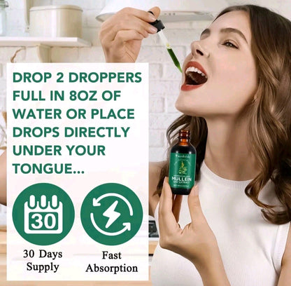 Mullein Leaf Extract Drops – Lung & Respiratory Support