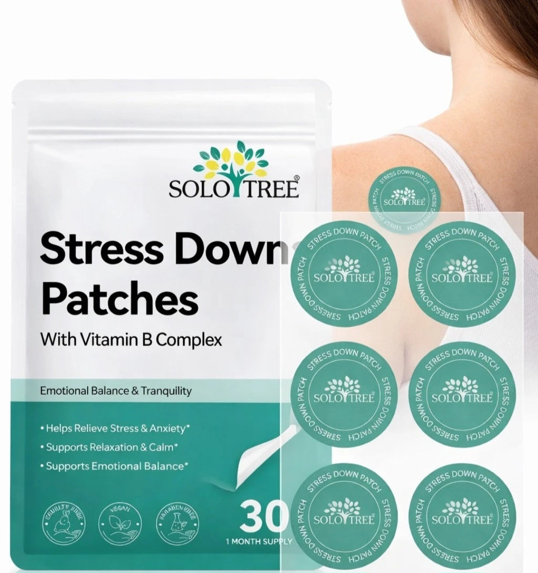 Stress Down Patches – Stress & Relaxation Support